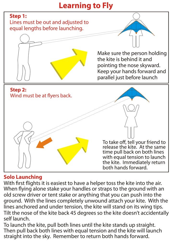 Hengda KITE-48 Inch Dual Line Stunt Kite for Kids and Adults, Outdoor Sports,Beach and Fun Sport Kite,Handle,Line,and Bag Included - Image 3